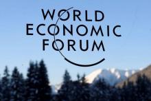 Le Forum économique mondial de Davos, le 19 janvier 2017 en Suisse