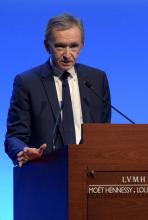 Bernard Arnault, PDG de LVMH, le 25 janvier 2018 à Paris