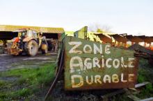 Une exploitation agricole de la Zad de Notre-Dame-des-Landes, le 16 janvier 2018 près de Nantes