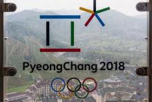 Les jeux Olympiques d'hiver de 2018 à Pyeongchang, ici le 27 septembre 2017, vont accueillir une délégation de la Corée du Nord