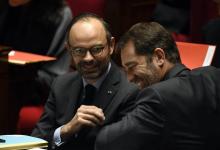 Edouard Philippe et Christophe Castaner, délégué général de La République en Marche, à l'Assemblée nationale, le 16 janvier 2018