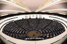 Une séance du Parlement européen à Strasbourg, le 16 janvier 2018