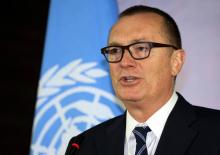 Le secrétaire général adjoint pour les Affaires politiques de l'ONU, l'Américain Jeffrey Feltman à Tripoli, le 10 janvier 2018