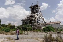 La mine d'or sud-africaine de Blyvooruitzicht, près de Carletonville, le 23 mars 2017, quatre ans après sa fermeture