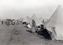 Picture released by the Historial de Péronne, Museum of WW1, shows the Armenian Refugee Camp at Port Said, Egypt in 1915. The camp was established in mid-September 1915 to accommodate Musa Dagh Armeni