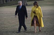 Le président américain Donald Trump et son épouse Mélania en février 2018