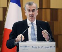 François Villeroy de Galhau, gouverneur de la Banque de France, à Paris, le 13 mars 2017