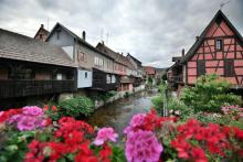 Le village alsacien de Kaysersberg le 25 juin 2017