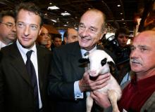 Jacques Chirac au Salon de l'Agriculture à Paris, le 28 février 2004