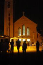 Photo prise le 12 janvier 2012 de la cathédrale Notre-Dame du Congo à Kinshasa