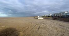La plage de Berck-sur-Mer, le 26 novembre 2013