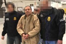 Le célèbre narcotrafiquant "El Chapo" Guzman à son extradition vers les Etats-Unis le 19 janvier 2017