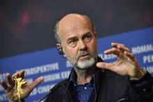 Le réalisateur norvégien Erik Poppe, lors d'une conférence de presse sur le film "U-22 juillet", à la Berlinale, le 19 février 2018