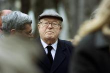 Jean-Marie Le Pen à Paris, le 12 mars 1998