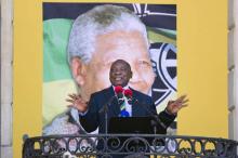 Le nouveau président sud-africain Cyril Ramaphosa, ici au Cap le 11 février 2018