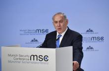 Le Premier ministre israélien Benjamin Netanyahu à la Conférence sur la sécurité de Munich, le 18 février 2018