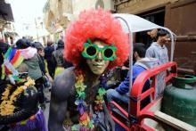Des Libanais célèbrent le carnaval du Zambo à Tripoli, le 18 février 2018