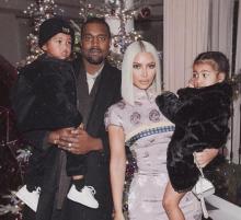Kim Kardashian, Kanye West et leurs deux aînés