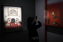 La toile "Mon intérieur" du peintre Foujita exposé au musée Maillol de Paris à partir du 6 mars 2018