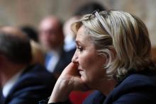 Marine Le Pen à l'Assemblée nationale le 20 mars 2018