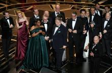 Guillermo del Toro et l'équipe de "La Forme de l'eau" ont reçu l'Oscar du meilleur film lors de la 90e cérémonie des Oscars