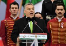 Le Premier ministre hongrois Viktor Orban à Budapest, le 15 mars 2018