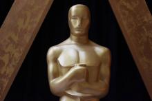 Un Oscar à la veille de la cérémonie qui doit s'ouvrir le 3 mars 2018 à Hollywood, Californie