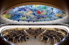 Le Conseil de l'ONU pour les droits de l'Homme, le 13 mars 2018 à Genève