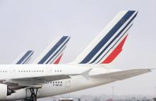 Des avions de la compagnie Air France sur le tarmac de l'aéroport de Roissy, le 2 décembre 2016