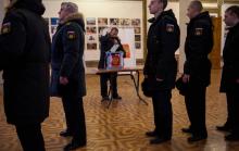 Les marins de la flotte russe de la mer Noire votent par anticipation à Sébastopol, en Crimée, le 15 mars 2018