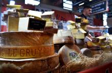 Vente de fromages AOP au Salon de l'Agriculture à Paris le 24 février 2018