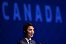 Le Premier ministre canadien Justin Trudeau, le 13 avril 2018 au Sommet des Amériques à Lima, au Pérou