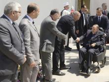Le président algérien Abdelaziz Bouteflika, dans un fauteuil roulant, le 9 avril 2018 à Alger