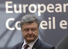 Le président ukrainien Petro Porochenko, lors d'un sommet européen à Bruxelles, le 17 mars 2016