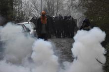 Affrontements entre zadistes et forces de l'ordre à Notre-Dame-des-Landes, le 9 avril 2018