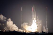 Décollage de la fusée Ariane 5 le 5 avril 2108 à Kourou