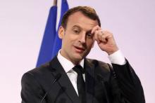 Emmanuel Macron le 27 mars 2018, à Paris