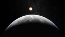 Illustration d'une exoplanète.