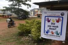 Une campagne de prévention contre la fièvre Lassa à Irrua, au Nigeria, le 6 mars 2018