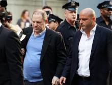 Harvey Weinstein se présente le 25 mai 2018 à un commissariat du sud de Manhattan, à New York