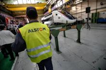 Dans une usine Alstom à Belfort, le 26 octobre 2017