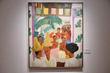 "Los rivales" (Les rivaux) du peintre mexicain Diego Rivera, le 27 avril 2018 chez Christie's à New York