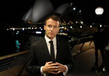 Le président français Emmanuel Macron à Sydney en Australie, le 1er mai 2017