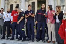 Les pompiers sévillans Manuel Blanco, Jose Enrique Rodriguez et Julio Latorre ont été relaxés le 7 mai 2018 par le tribunal de Mytilène, sur l'île grecque de Lesbos