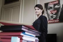 La secrétaire d'Etat chargée de l'Egalité entre les femmes et les hommes Marlène Schiappa le 31 octobre 2017 à Paris