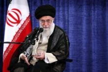 Le guide suprême iranien, l'ayatollah Ali Khamenei, le 23 mai 2018. Photo fournie par les services du guide suprême.