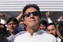 Le chef de l'opposition au Pakistan Imran Khan, photographié le 23 mai 2018 à Islamabad