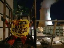 Des militants de Greenpeace introduits en novembre dans la centrale nucléaire de Cruas-Meysse le 28 novembre 2017