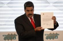 El presidente de Venezuela, Nicolás Maduro, fue proclamado este martes oficialmente reelecto para gobernar hasta 2025