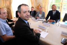 Le nouveau secrétaire général de Force Ouvrière (FO), Pascal Pavageau, reçu lundi par le Premier ministre